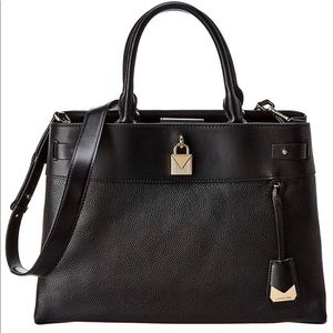 Michael Kors Blac Large Leather Satchel 30S8GG7S3L